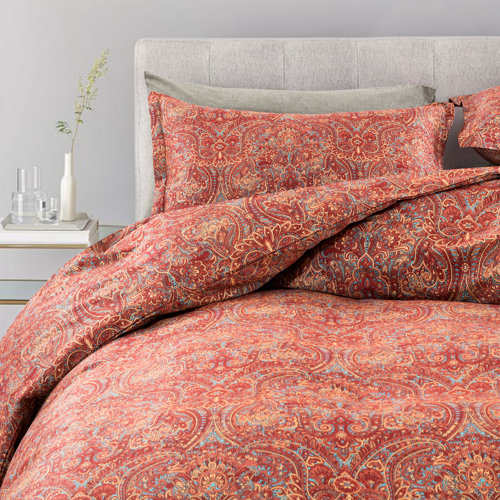 Winston Porter Guth Multi Pima Cotton Duvet Cover Set Wayfair Canada